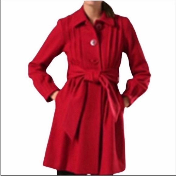 Theory Panya tie wool coat size small - Picture 2 of 9